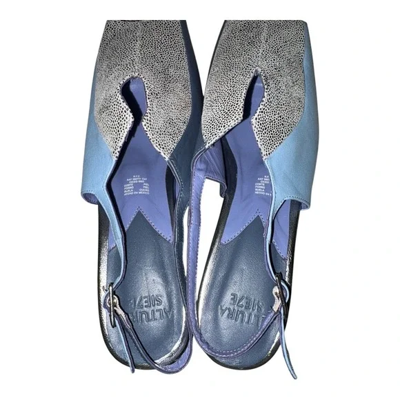 Altura Siete Iris Slingback Heels Handmade in Mexio US sz 8